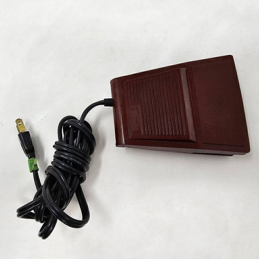 VINTAGE EQUALITY SEWING MACHINE PEDAL BURGUNDY MADE IN JAPAN